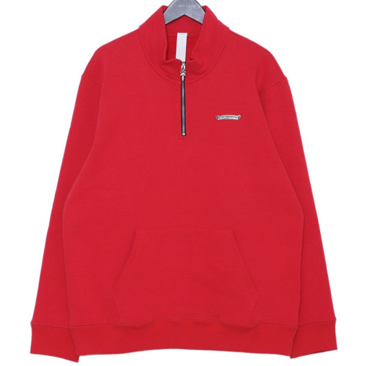 CHROME HEARTS Y NOT Cemetery Cross Sweatshirt Red Size L