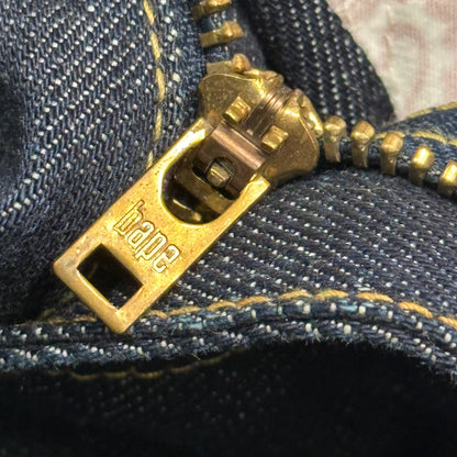 A BATHING APE BAPE STA Stitch Denim Pants Indigo Size M
