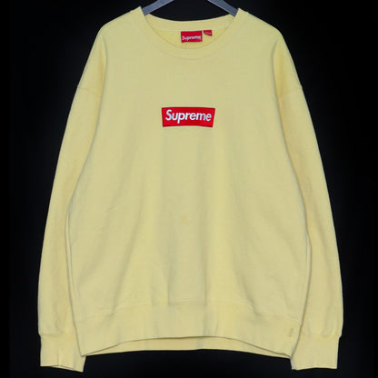 SUPREME 22AW Box Logo Crewneck Yellow Size XL