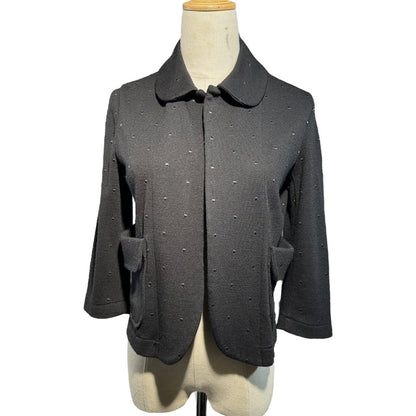 tricot COMME des GARCONS 09AW Shawl Jacket Black Size FREE