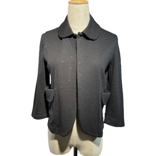 tricot COMME des GARCONS 09AW Shawl Jacket Black Size FREE