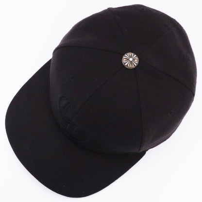CHROME HEARTS CH Embroidered Trucker Cap Black Size 7 1/4