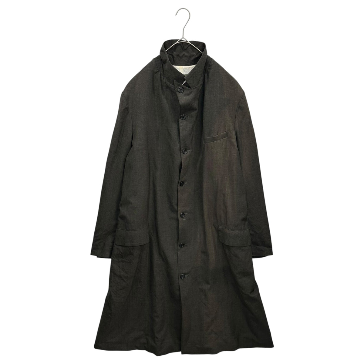 Paul Harnden Wool Long Coat Brown Size M