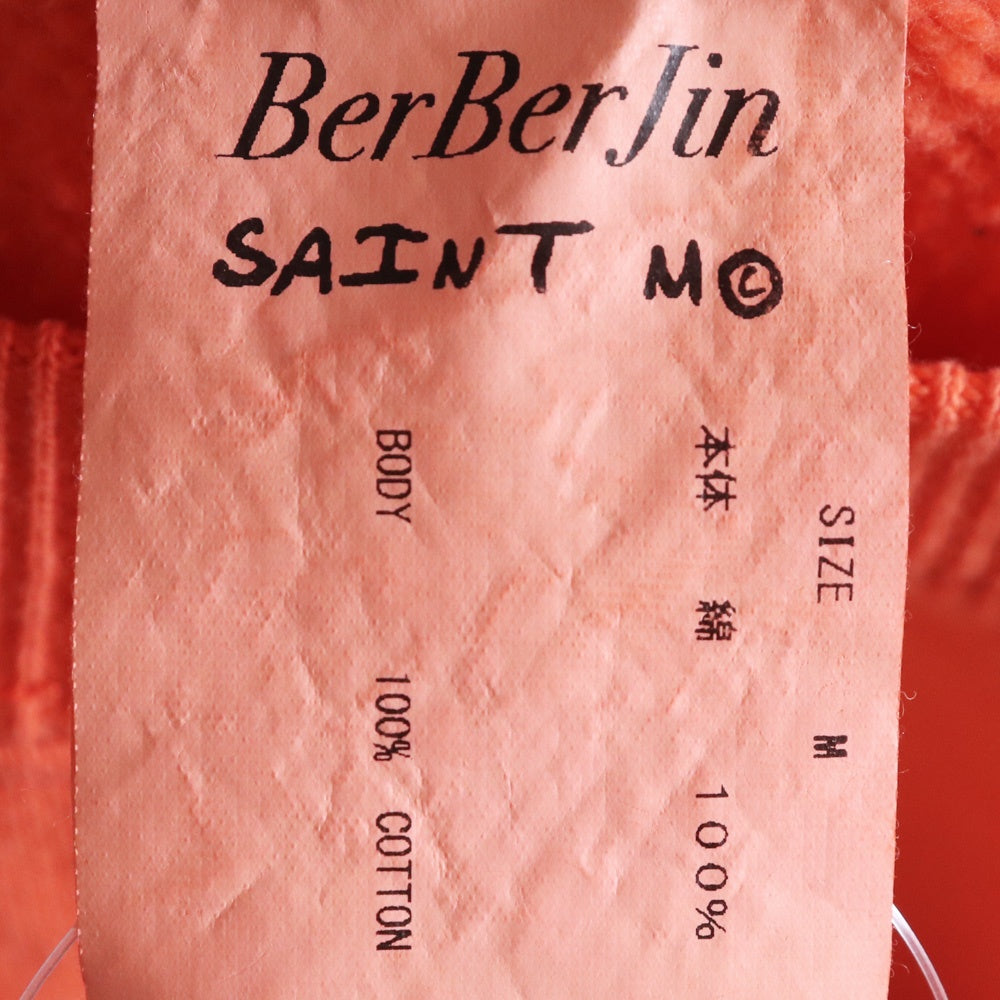 SAINT MICHAEL x BERBERJIN BJ_CRW Sweatshirt Orange Size M