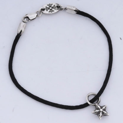 Chrome Hearts KZ Bracelet Star Silver Black Bracelet Size F