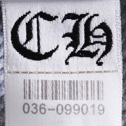CHROME HEARTS Y NOT CH Logo Thermal Hoodie Gray Size M