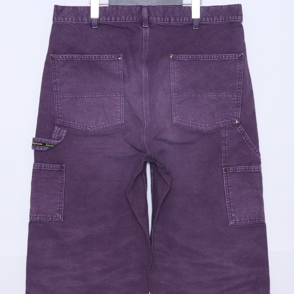 SUPREME 26SS Purple Worn Double Knee Painter Jeans Size 34