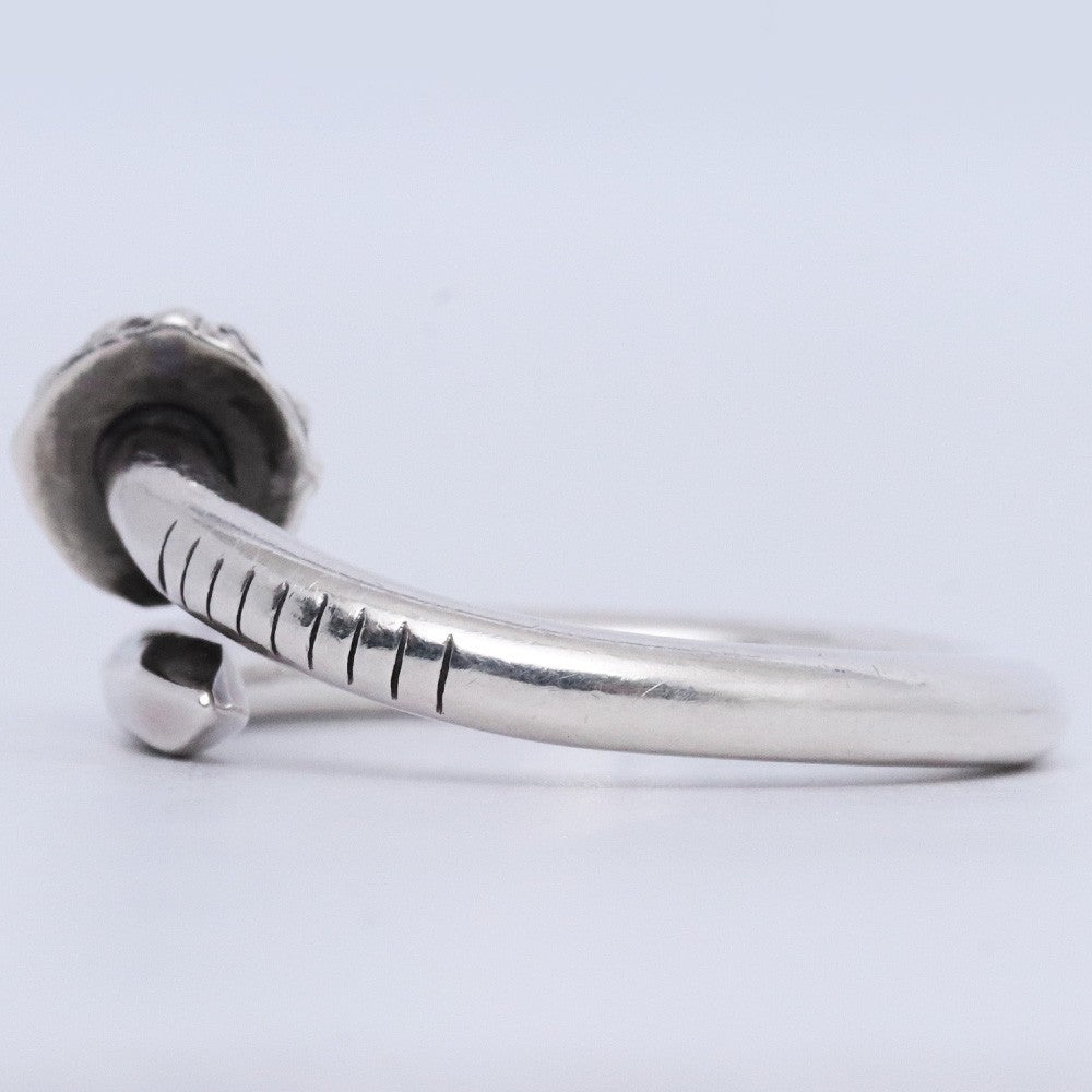 CHROME HEARTS Silver Nail Cross Ball Ring Size ONE SIZE