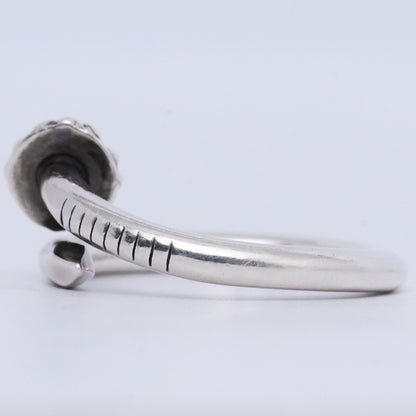 CHROME HEARTS Silver Nail Cross Ball Ring Size ONE SIZE