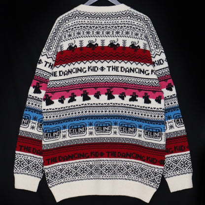 Celine 21SS The Dancing Kid Wool Cardigan White Size M