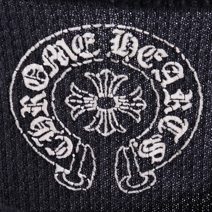 CHROME HEARTS Old Thermal Horseshoe Long Sleeve T-Shirt Black Size M