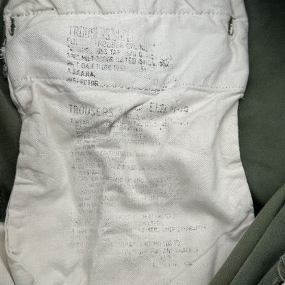 US ARMY 50s M-51 Field Cargo Pants Olive Size LONG-LARGE