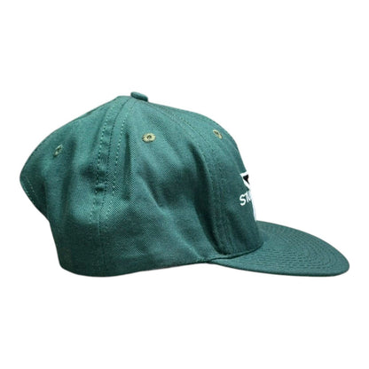 STUSSY 90s USA "STAR" Logo Snapback Cap Green Deadstock
