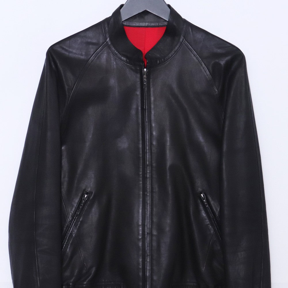 ISAMUKATAYAMA BACKLASH Oil Calf Leather Jacket Black Size 2