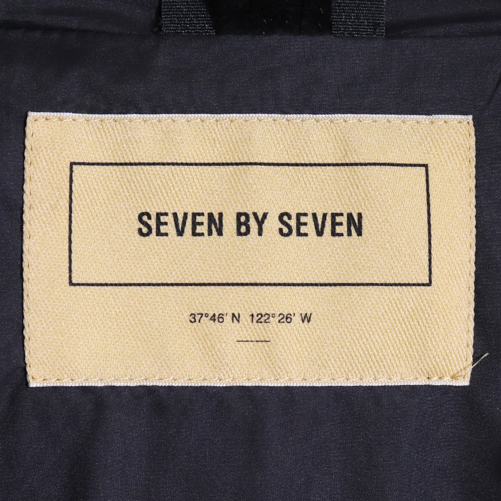 SEVEN BY SEVEN Leather Mountain Parka Jacket Gray Size S