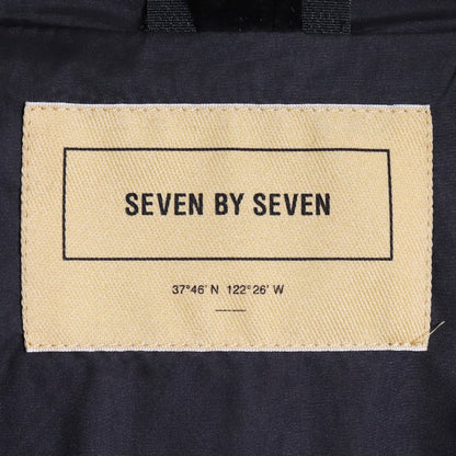 SEVEN BY SEVEN Leather Mountain Parka Jacket Gray Size S