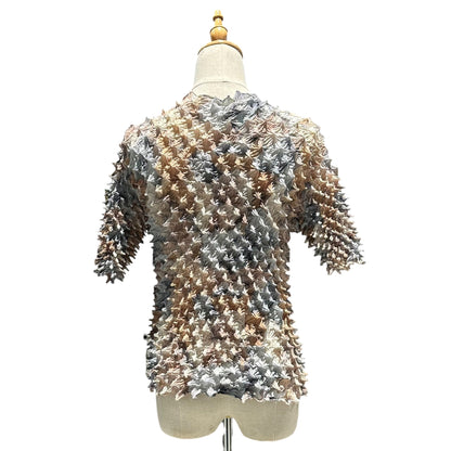 MASU 24SS Spiky Flocky Doll T-Shirt Blue/Pink Size 48