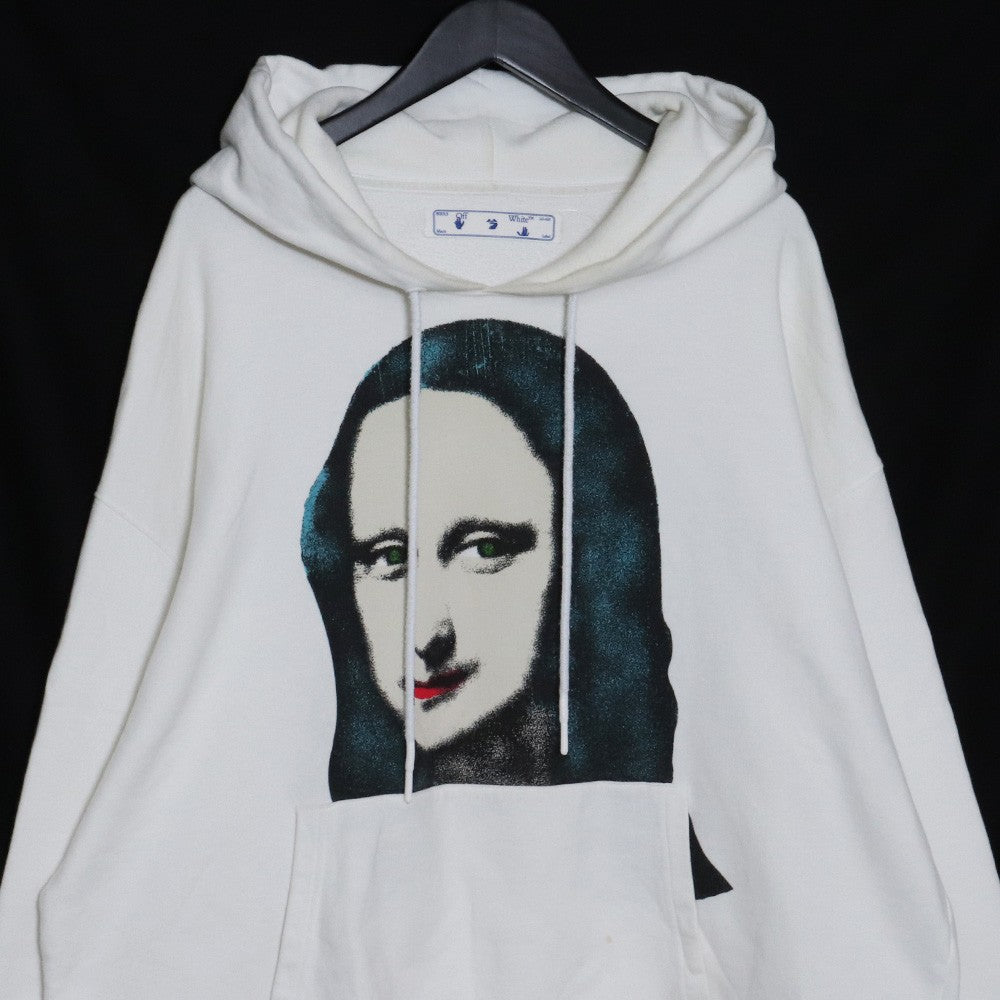 OFF-WHITE 20AW Monalisa Print Hoodie White Size XL