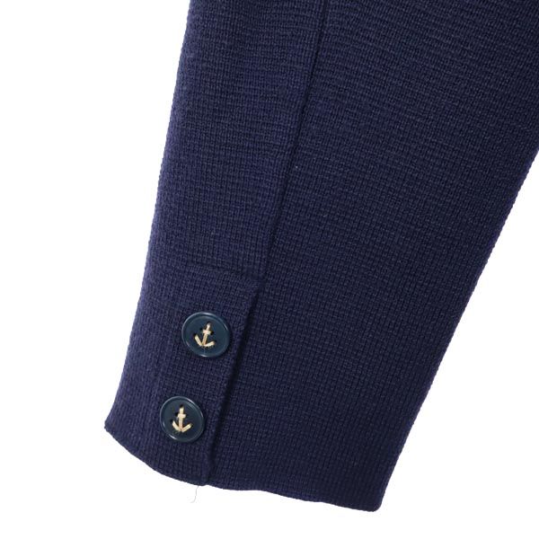 Mando Navy Wool Knit Jacket Size M
