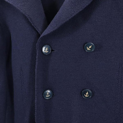 Mando Navy Wool Knit Jacket Size M
