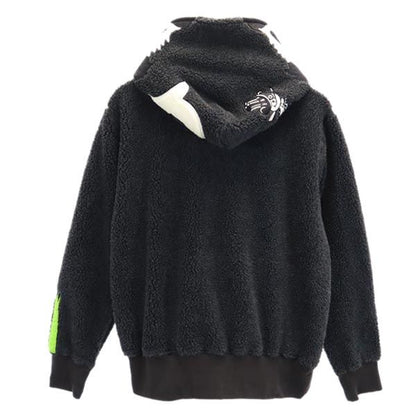 Bape A BATHING APE Panda Boa Zip Hoodie Gray Size S
