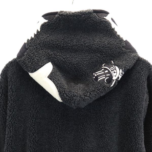 Bape A BATHING APE Panda Boa Zip Hoodie Gray Size S