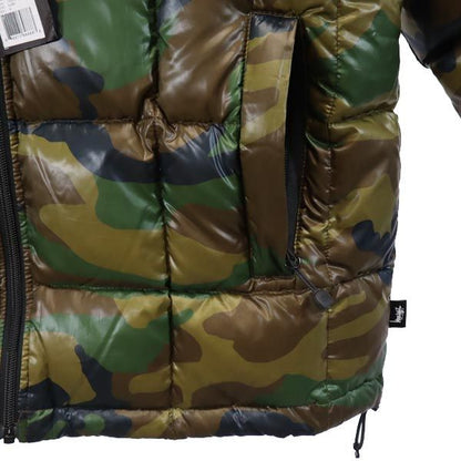 STUSSY Camo Down Jacket Khaki Size M
