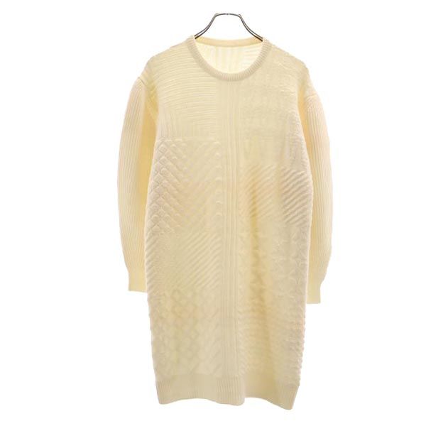 KENZO Italian Made Knit Long Dress Ivory