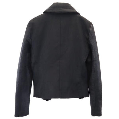 ARMANI EXCHANGE Double Riders Leather Jacket Black Size M