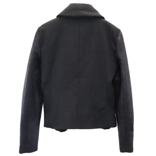 ARMANI EXCHANGE Double Riders Leather Jacket Black Size M