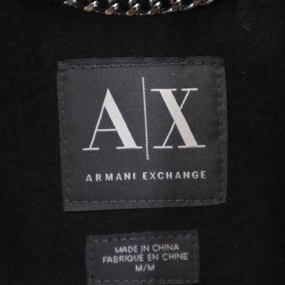 ARMANI EXCHANGE Double Riders Leather Jacket Black Size M