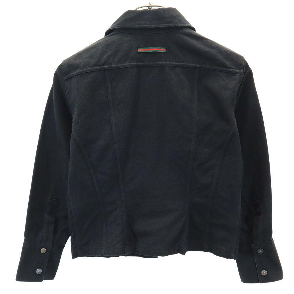GUCCI Italy Cotton Jacket Black Size 38