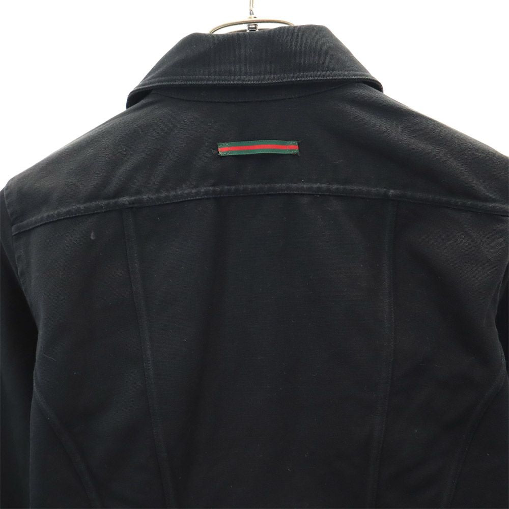 GUCCI Italy Cotton Jacket Black Size 38