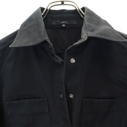 GUCCI Italy Cotton Jacket Black Size 38