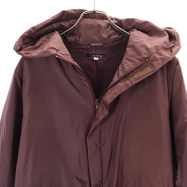 Y's for living Boa Lined Balmacaan Coat Purple Size M