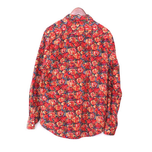 SUPREME 18AW Roses Corduroy Shirt Red Size M