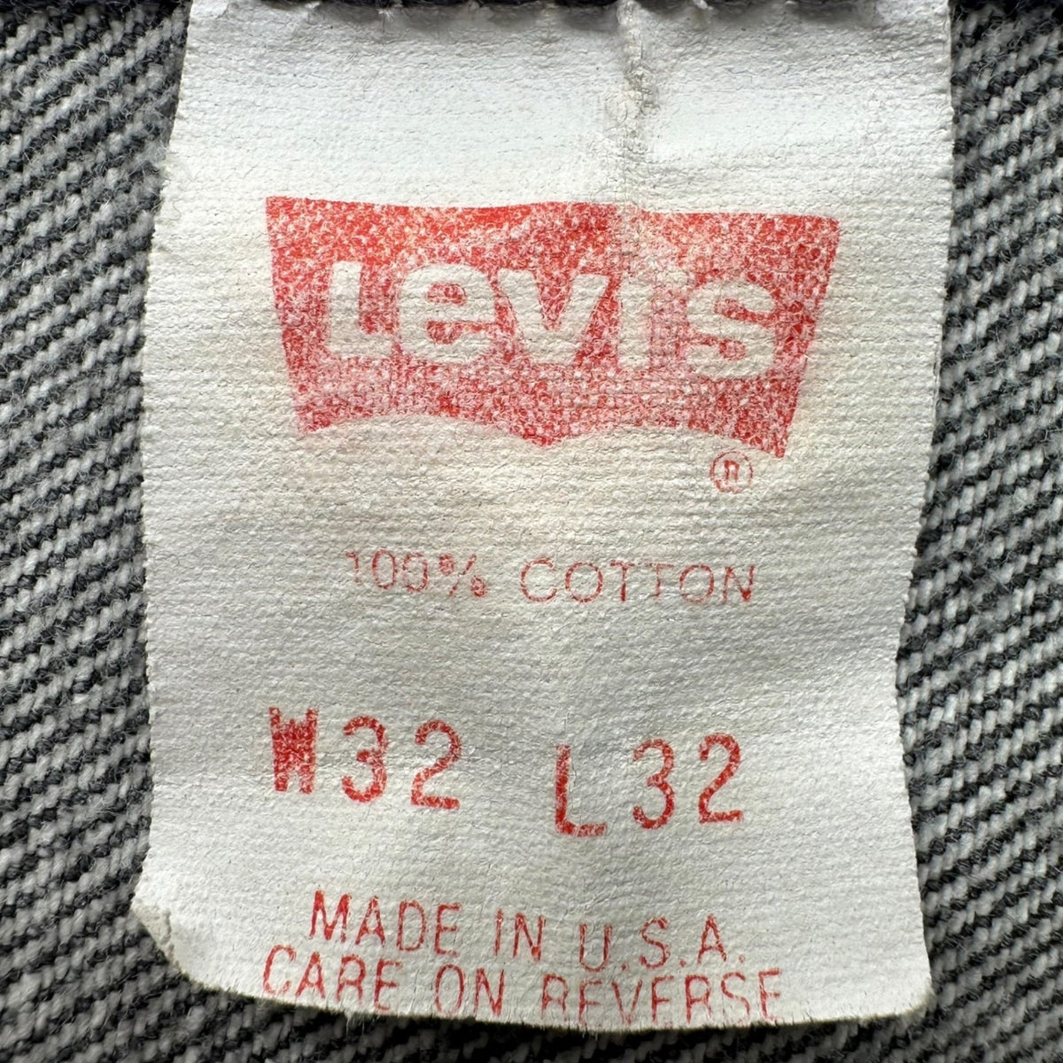 Levi's 90s 501 USA Made Chemical Pants Black Size W32 L32