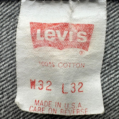 Levi's 90s 501 USA Made Chemical Pants Black Size W32 L32