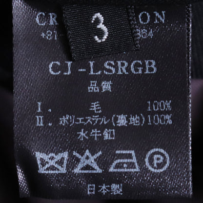 CROMAGNON 25AW MA-1 Wool Gabardine Jacket Black Size 3