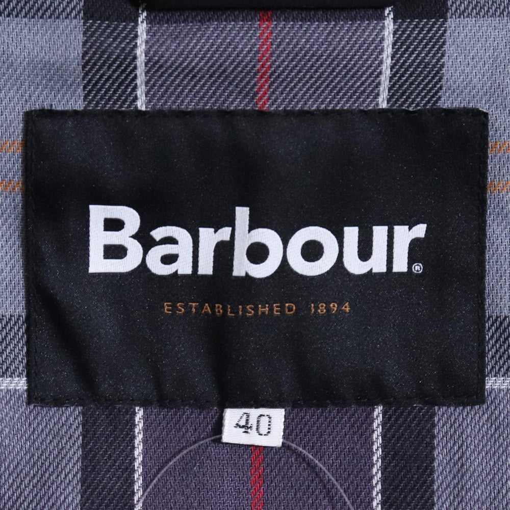 BARBOUR ONLY ARK OS Burghley Modifie Coat Black Size 40