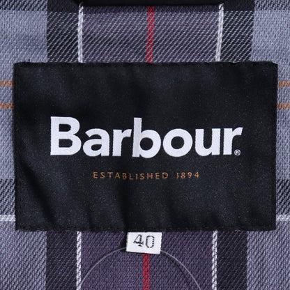 BARBOUR ONLY ARK OS Burghley Modifie Coat Black Size 40