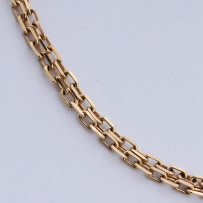 CARTIER LOVE Circle 18K YG Diamond Bracelet Size 18.7CM