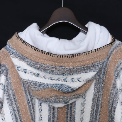 Amiri Beige Viscose Knit Hoodie Size L