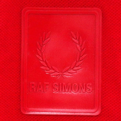 RAF SIMONS x Fred Perry Space Pocket Pique Polo Red Size 38