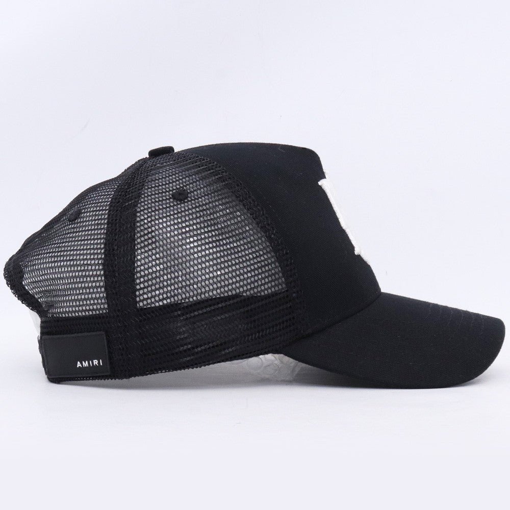 AMIRI 24AW MA Logo Mesh Trucker Hat Black Size F