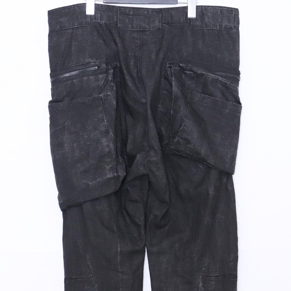 Nude: Masahiko Maruyama Linen India Ink Cargo Pants Size 3