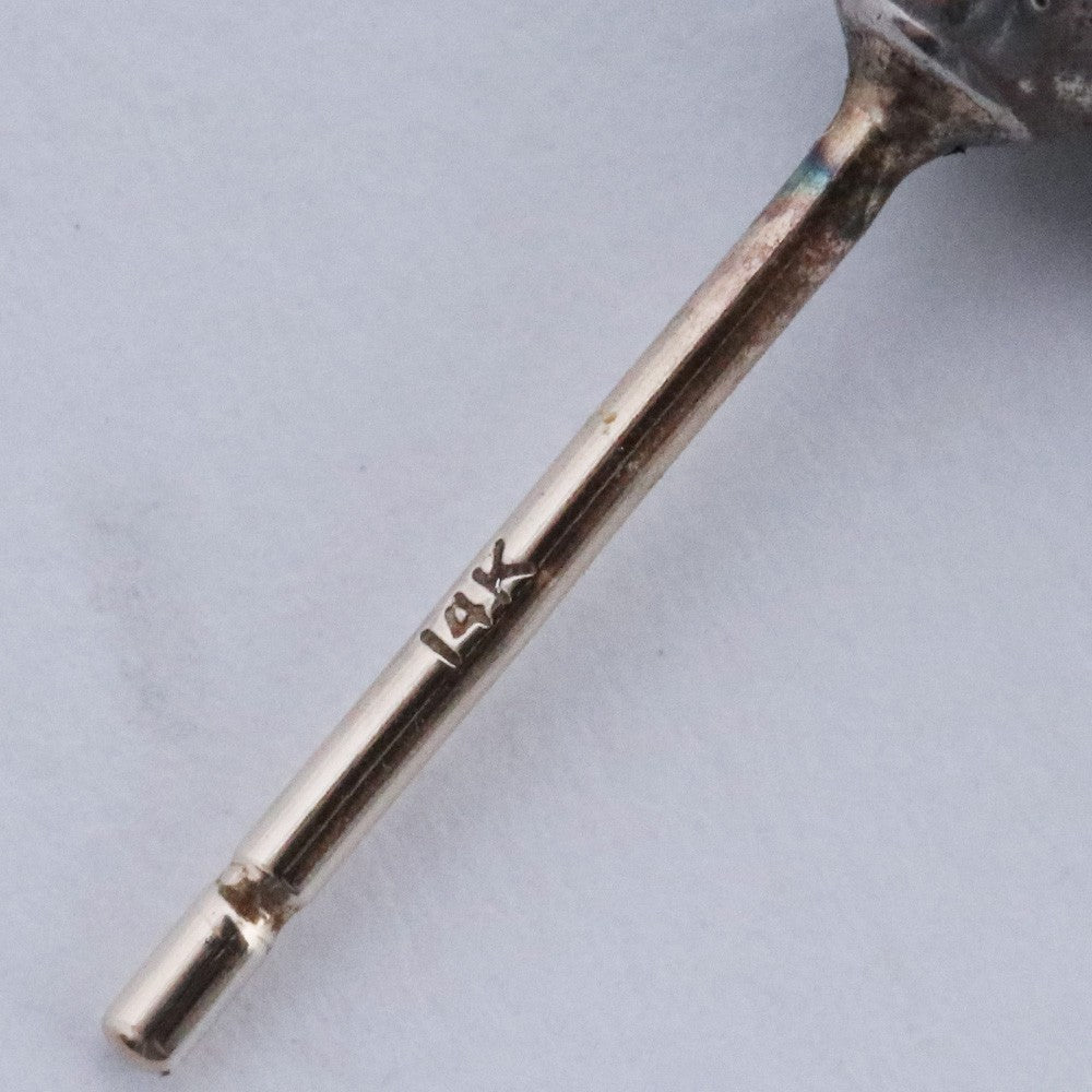 CHROME HEARTS TNY E CH PLS Drop Earring Silver Size F
