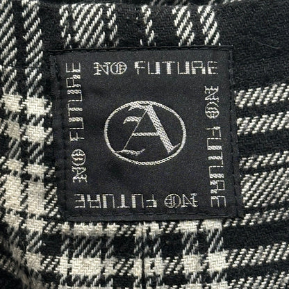 no future 90's Anarchy Check Pants Black/White Size S