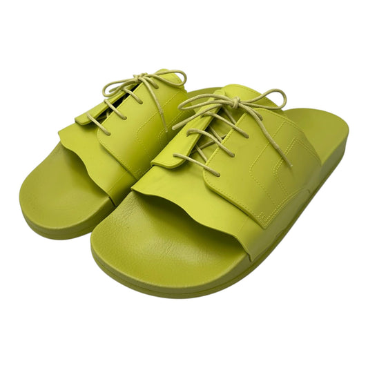 MAISON MARGIELA 23SS Pool Slide Lime Green Sandals Size EU 42