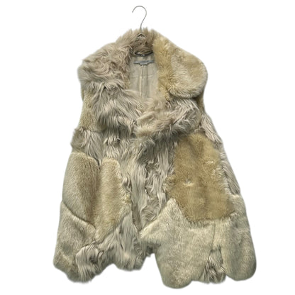 STELLA McCARTNEY 18AW Faux Fur Long Vest White Size 36